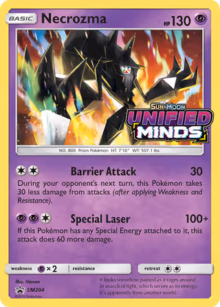 Necrozma SM204 Pokemon card