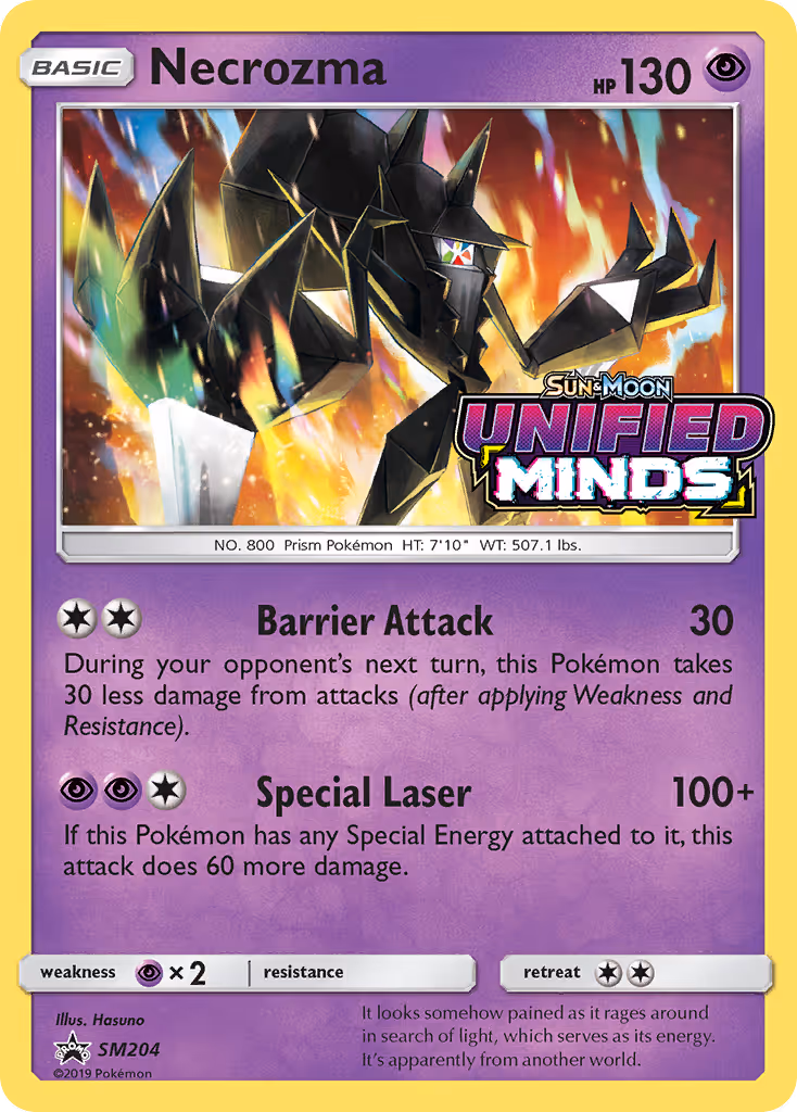 Necrozma SM204 Pokemon card