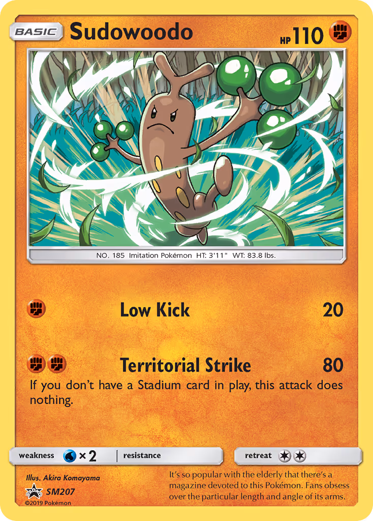 Sudowoodo SM207 Pokemon card