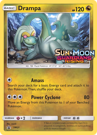 Drampa SM21 Pokemon card