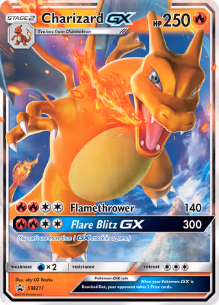 Charizard GX SM211 Pokemon card