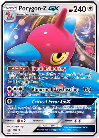 Porygon-Z GX SM216 Pokemon card