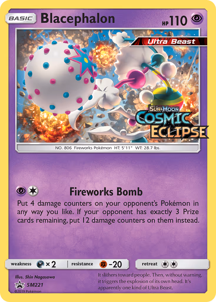 Blacephalon SM221 Pokemon card