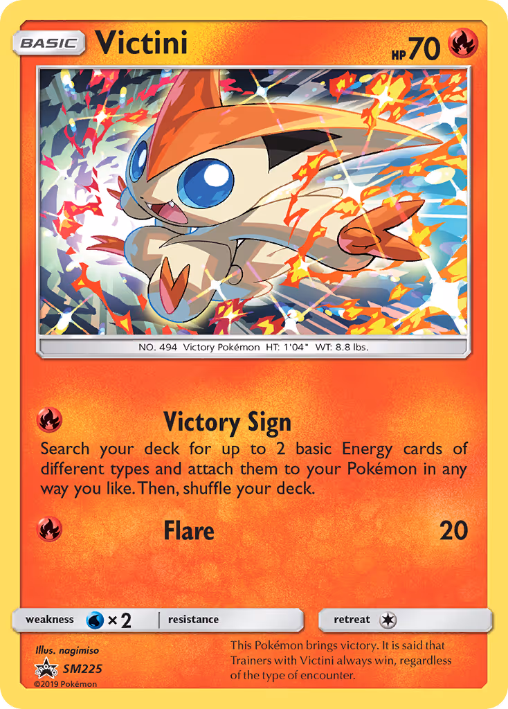 Victini SM225 Pokemon card