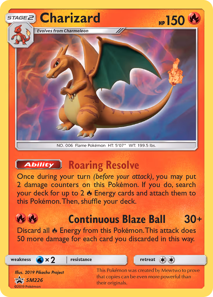 Charizard SM226 Pokemon card