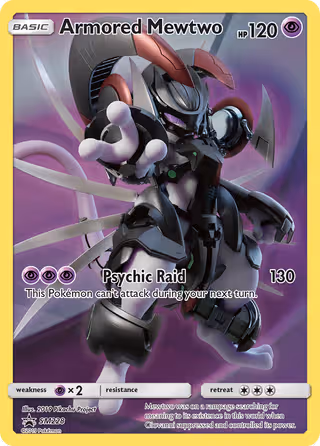 Armored Mewtwo SM228 Pokemon card