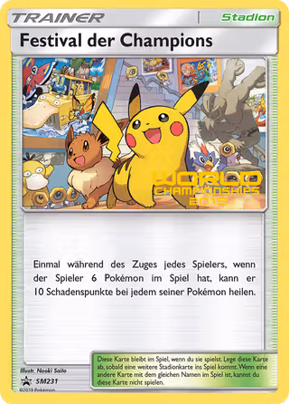 Champions Festival SM231 Pokemon card