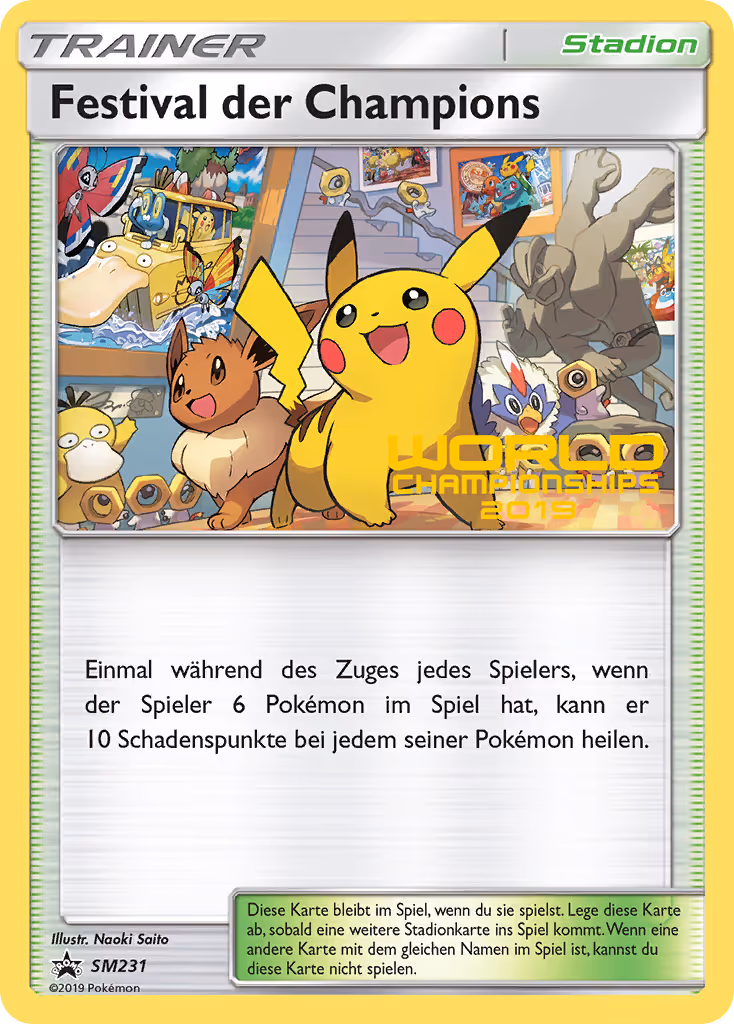 Champions Festival SM231 Pokemon card
