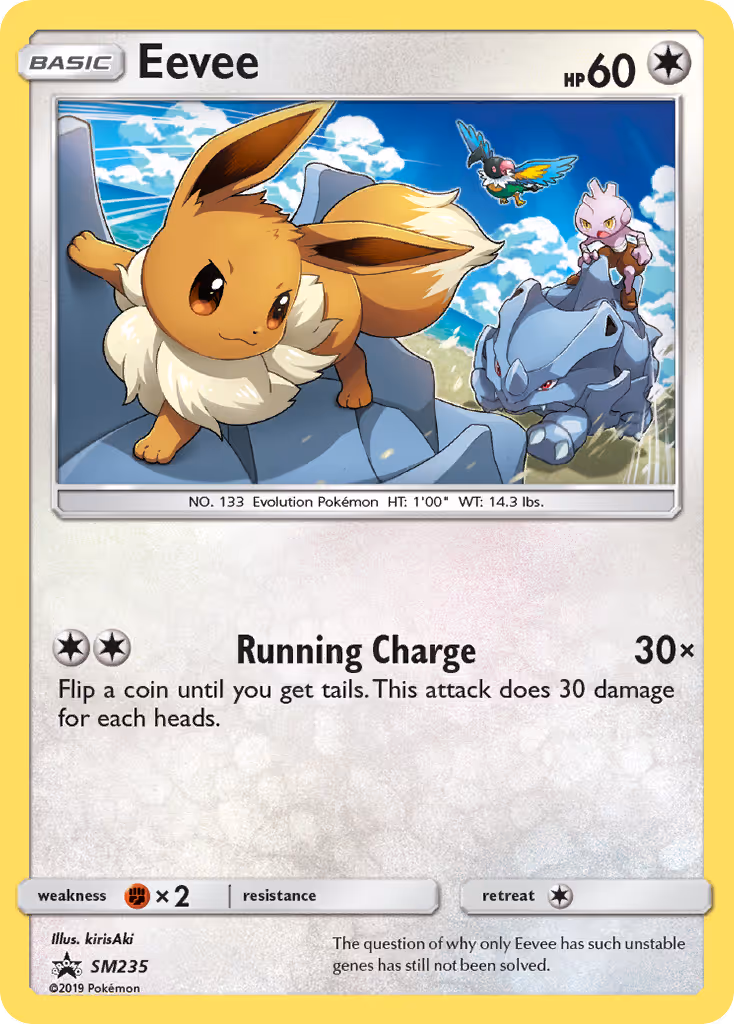 Eevee SM235 Pokemon card