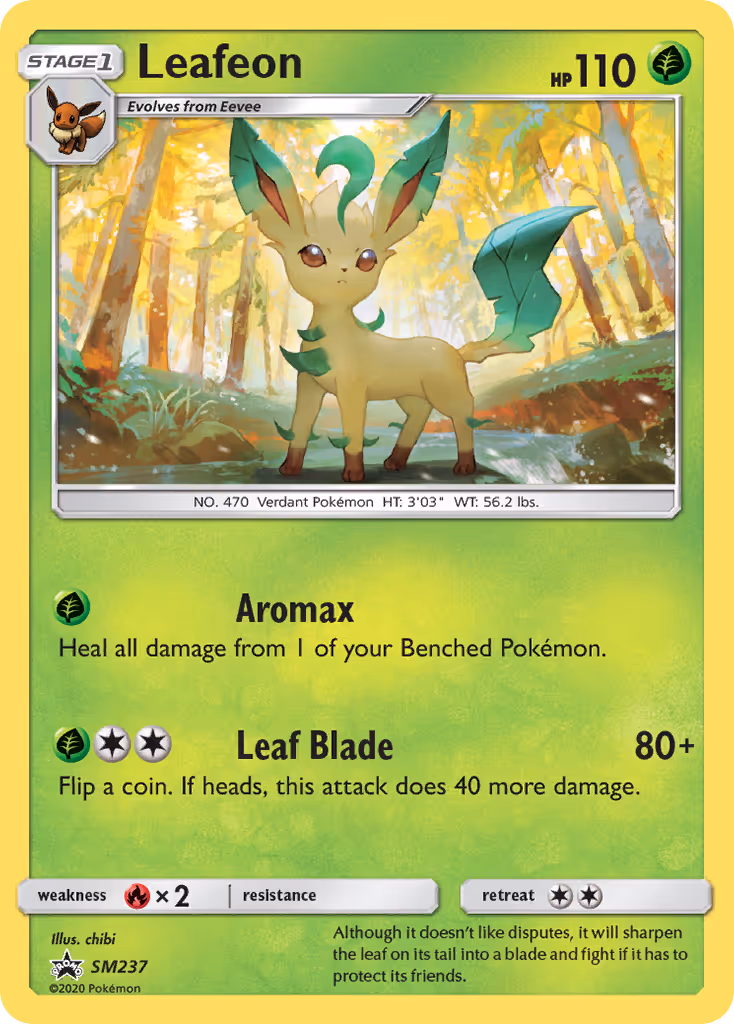 Leafeon SM237 Pokemon card