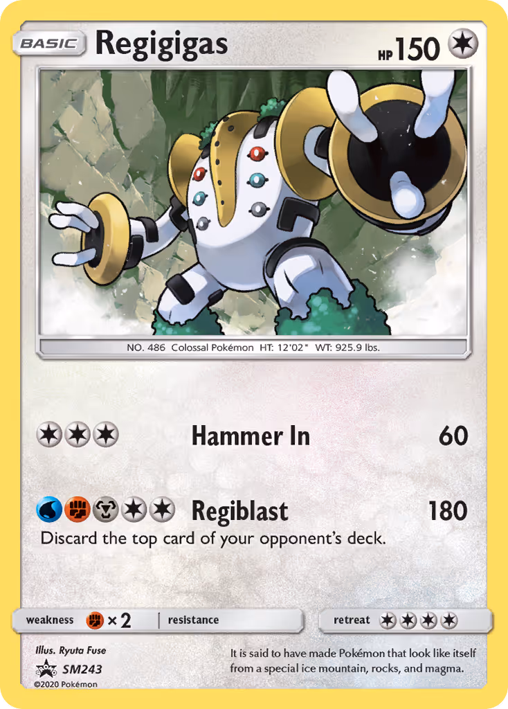 Regigigas SM243 Pokemon card