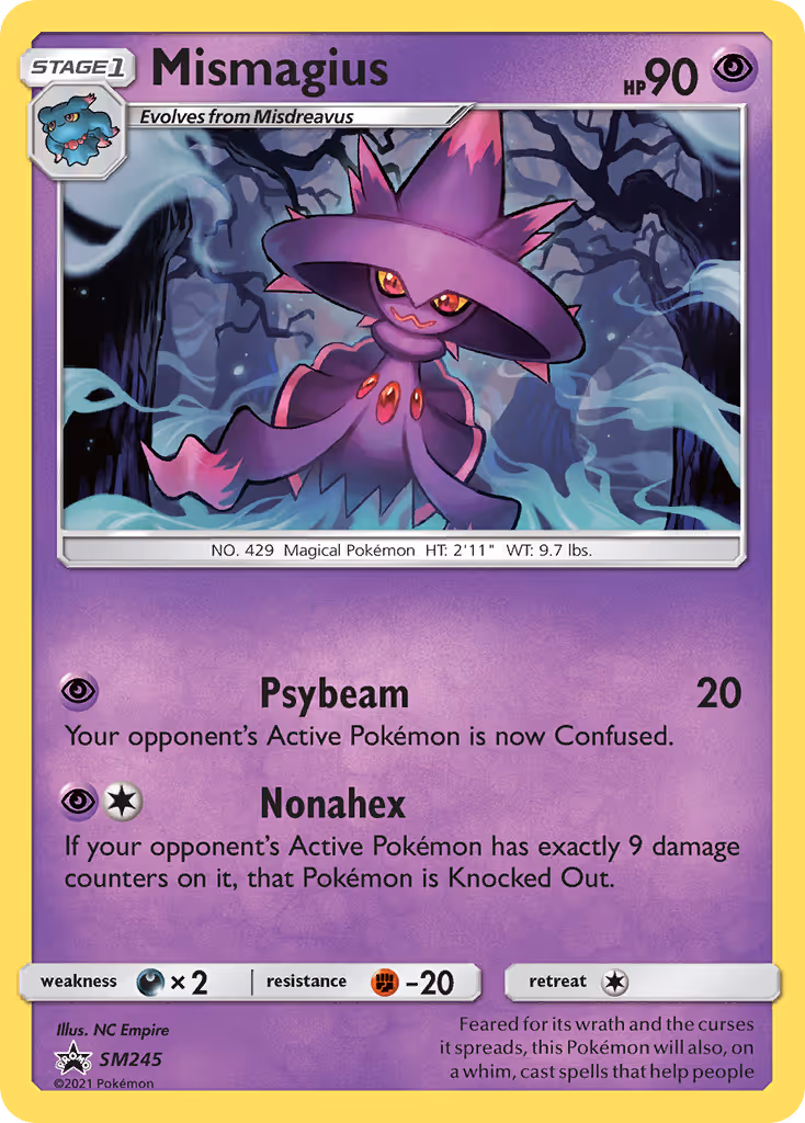 Mismagius SM245 Pokemon card