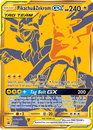 Pikachu & Zekrom GX SM248 Pokemon card