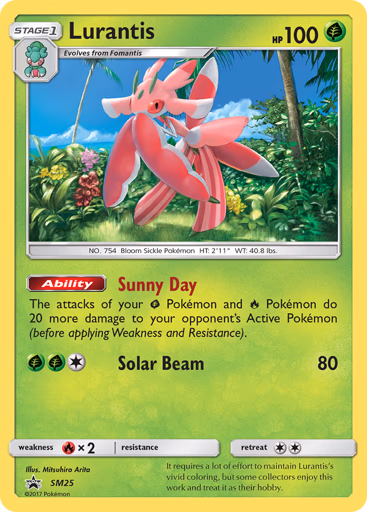 Lurantis SM25 Pokemon card