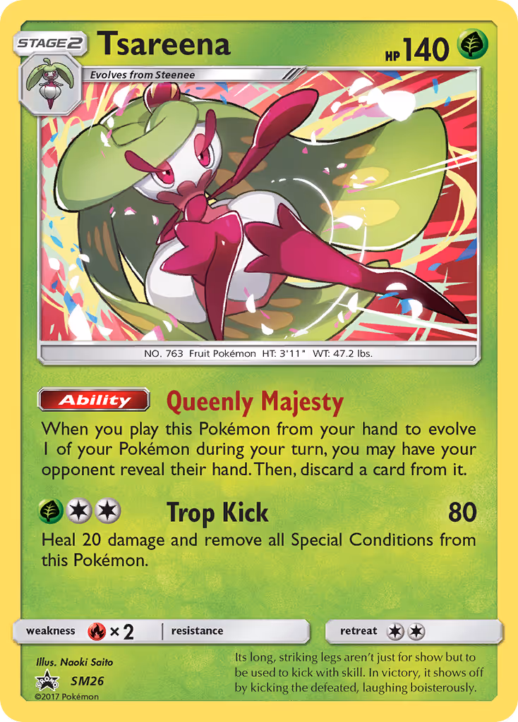 Tsareena SM26 Pokemon card