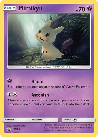 Mimikyu SM29 Pokemon card