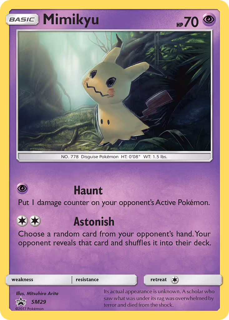 Mimikyu SM29 Pokemon card