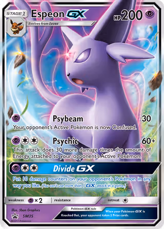 Espeon GX SM35 Pokemon card