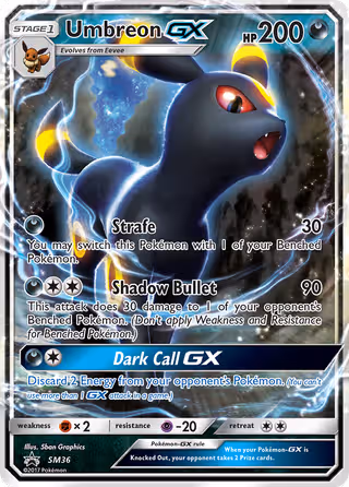 Umbreon GX SM36 Pokemon card