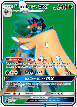 Decidueye GX SM37 Pokemon card