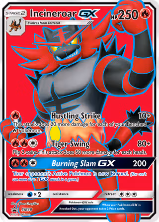 Incineroar GX SM38 Pokemon card