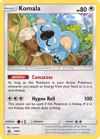 Komala SM41 Pokemon card