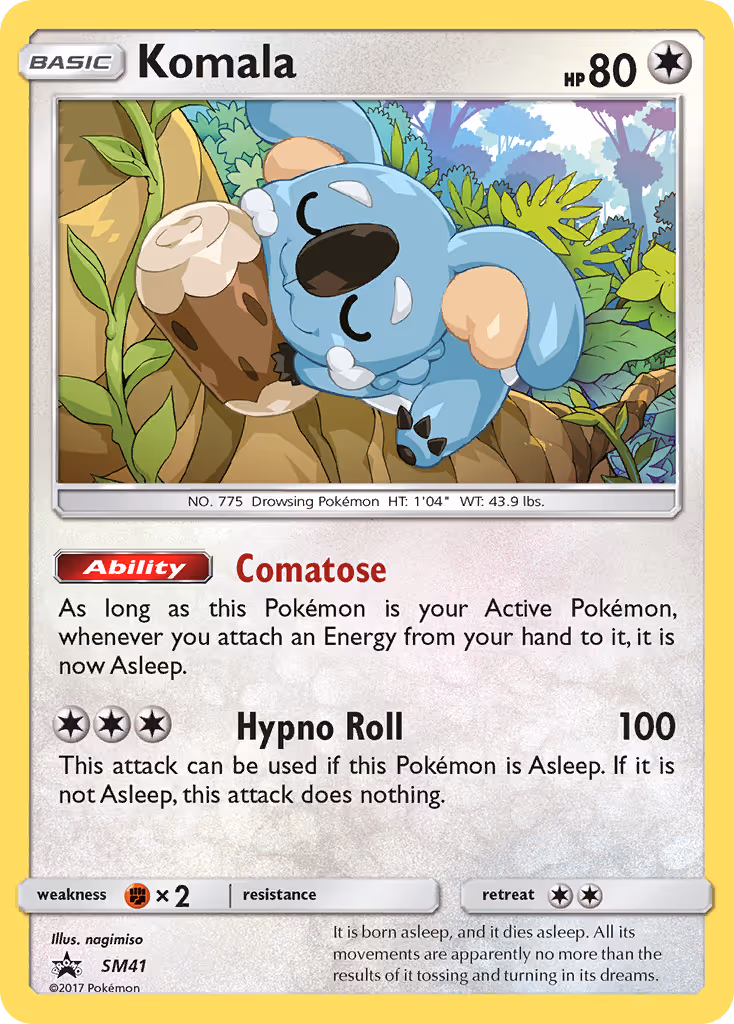 Komala SM41 Pokemon card