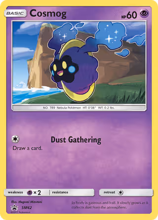 Cosmog SM42 Pokemon card