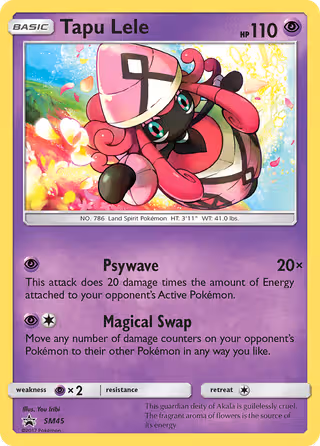 Tapu Lele SM45 Pokemon card