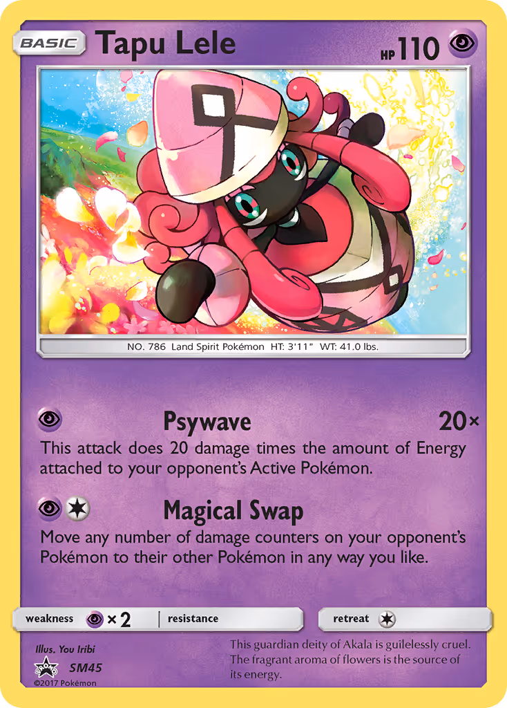 Tapu Lele SM45 Pokemon card