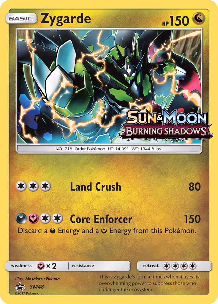 Zygarde SM48 Pokemon card