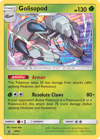 Golisopod SM52 Pokemon card
