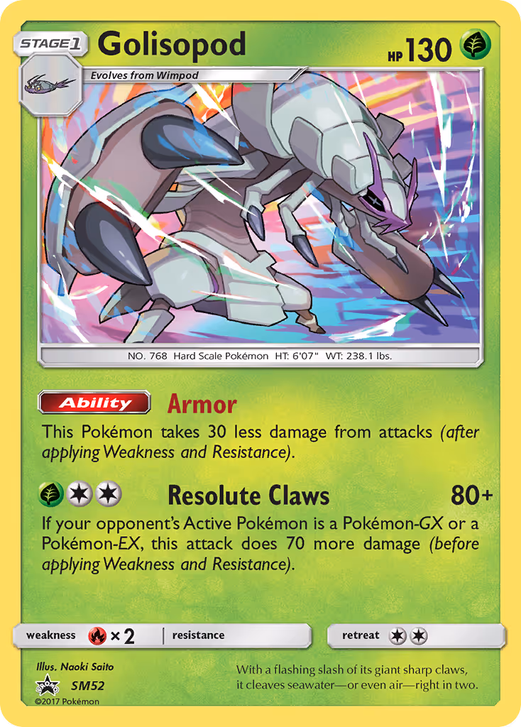 Golisopod SM52 Pokemon card