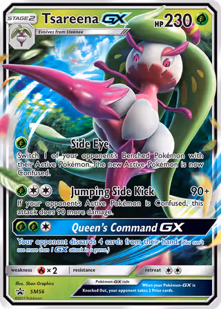 Tsareena GX SM56 Pokemon card