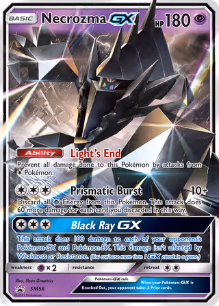 Necrozma GX SM58 Pokemon card