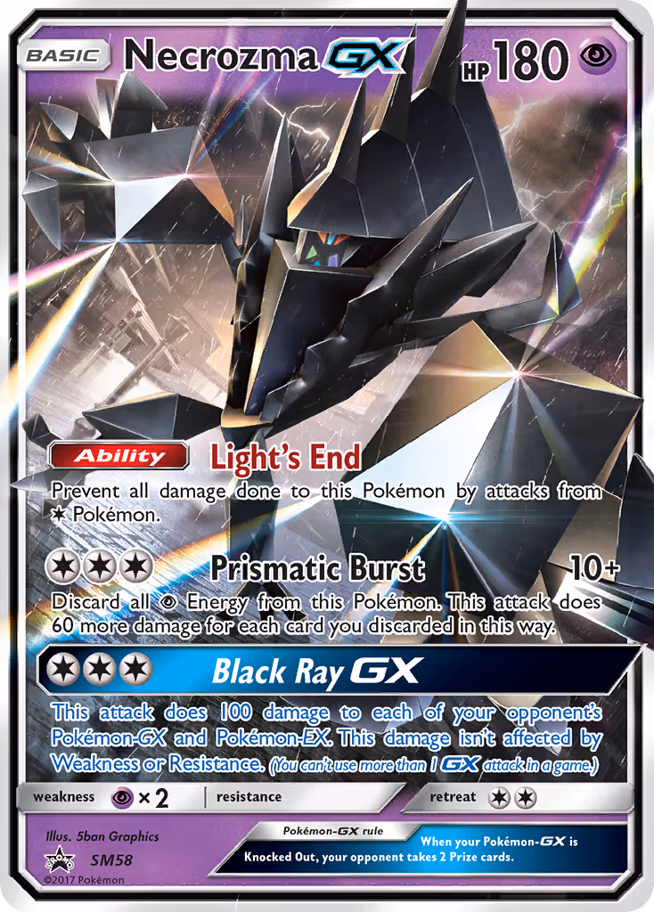 Necrozma GX SM58 Pokemon card