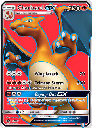 Charizard GX SM60 Pokemon card