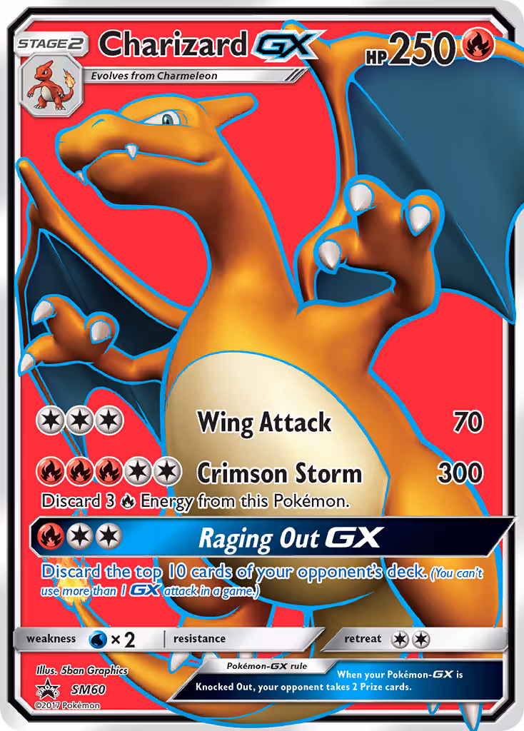 Charizard GX SM60 Pokemon card