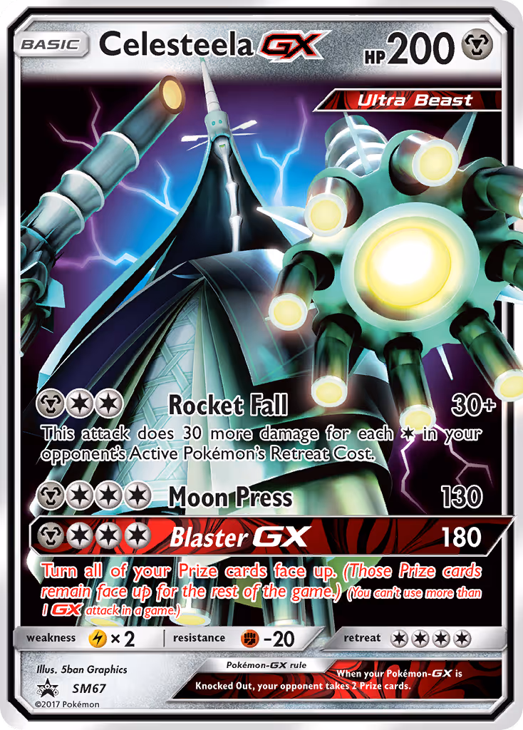 Celesteela GX SM67 Pokemon card