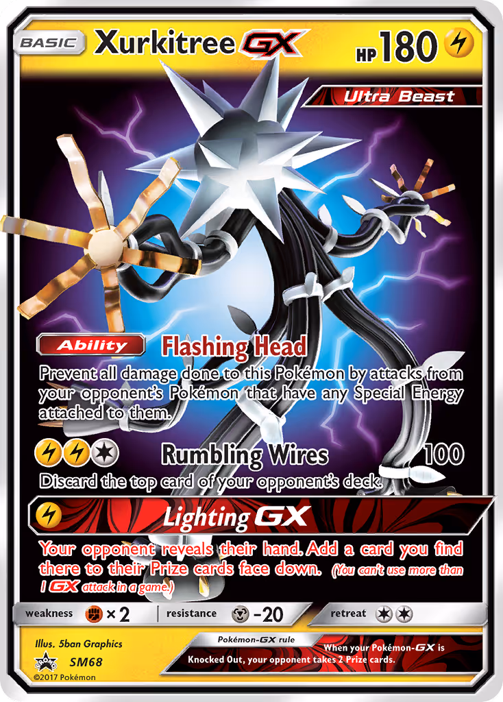 Xurkitree GX SM68 Pokemon card