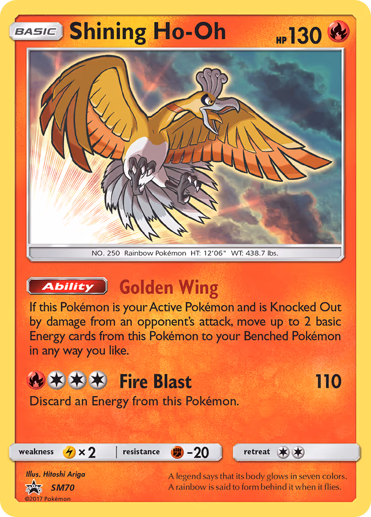 Shining Ho-Oh SM70 Pokemon card