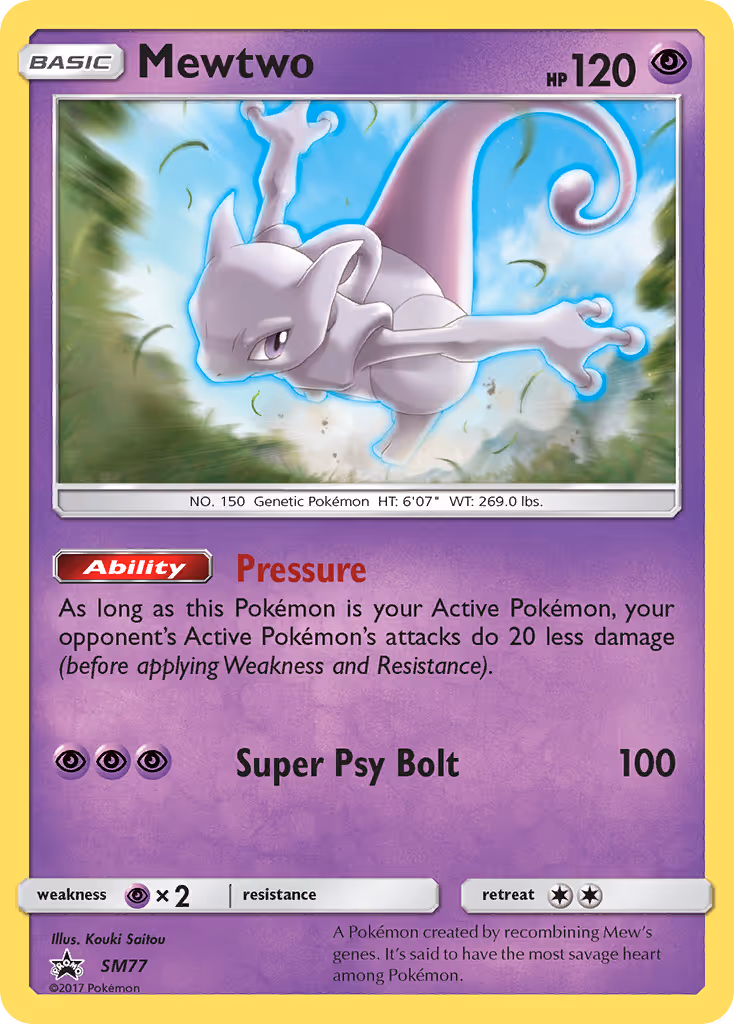 Mewtwo SM77 Pokemon card