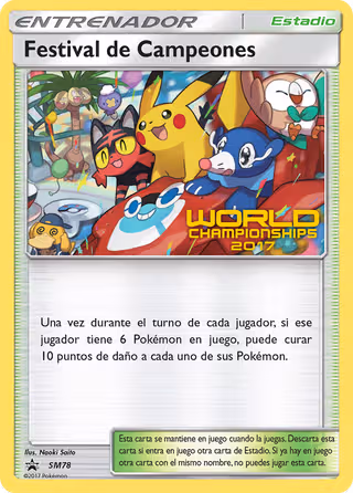 Champions Festival SM78 Pokemon card