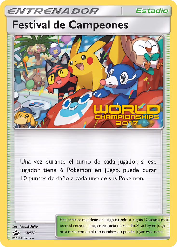 Champions Festival SM78 Pokemon card