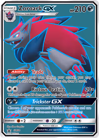 Zoroark GX SM84 Pokemon card
