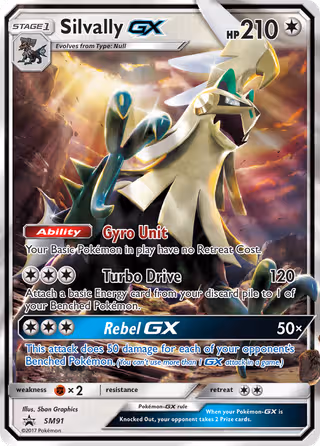 Silvally GX SM91 Pokemon card