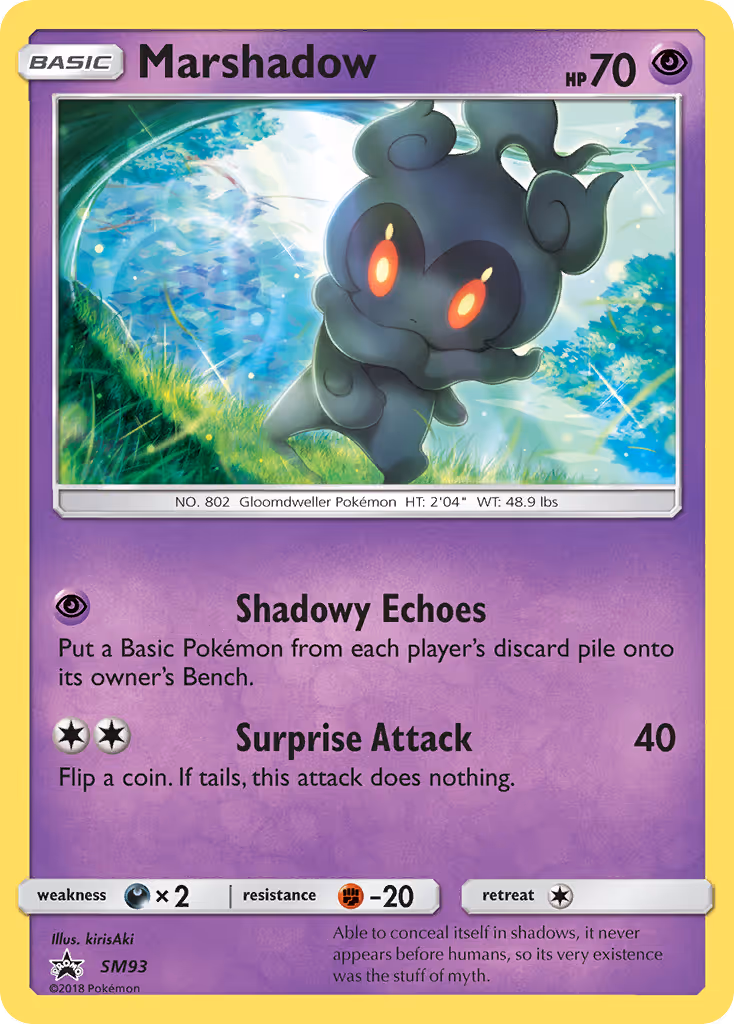 Marshadow SM93 Pokemon card