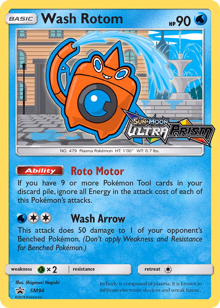 Wash Rotom SM94 Pokemon card