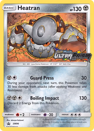 Heatran SM96 Pokemon card