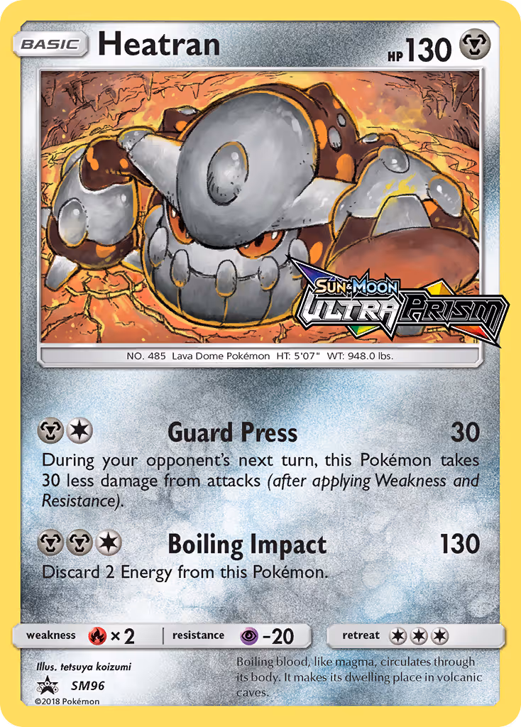 Heatran SM96 Pokemon card